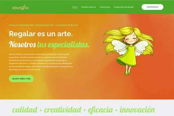 Sitio web abundia.cl