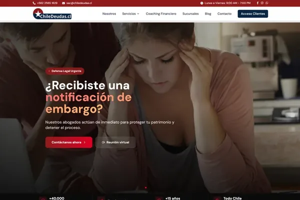 Sitio web chiledeudas.cl