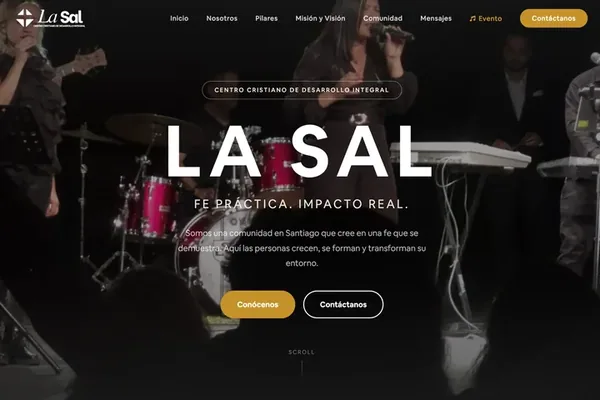 Sitio web comunidadlasal.cl