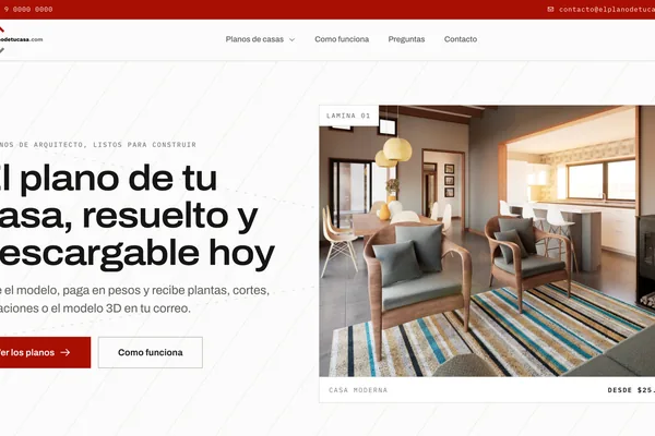 Sitio web elplanodetucasa.cl