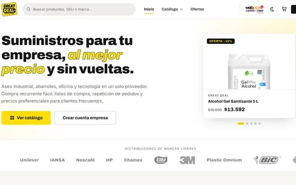 Sitio web greatdeal.cl