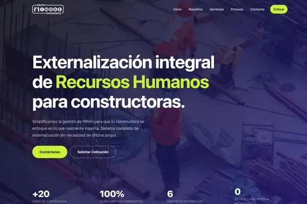 Sitio web grupoingae.cl