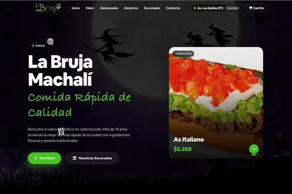 Sitio web labrujamachali.cl