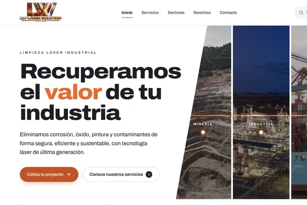 Sitio web lasersolution.cl