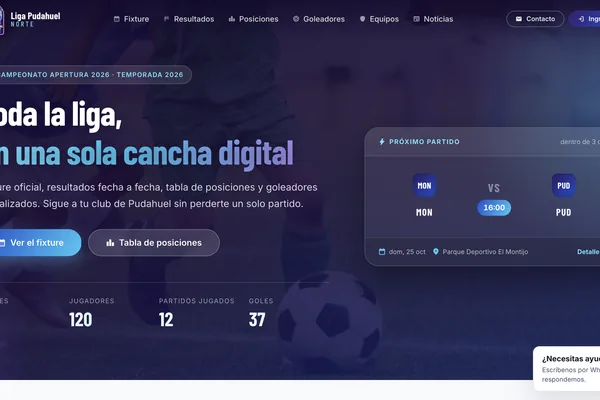 Sitio web ligapudahuelnorte.cl