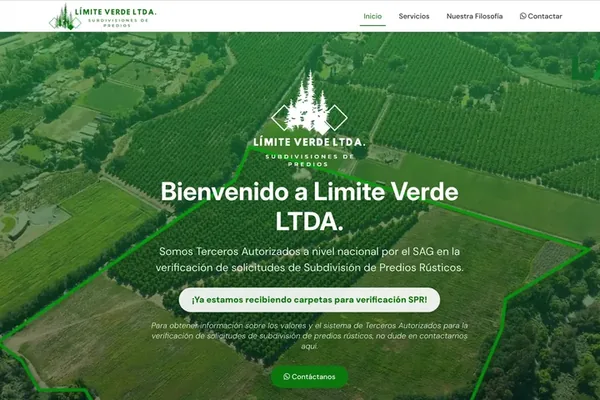 Sitio web limiteverde.cl