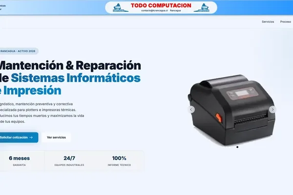 Sitio web tcrancagua.cl