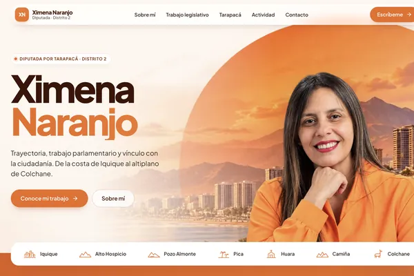 Sitio web ximenanaranjo.cl