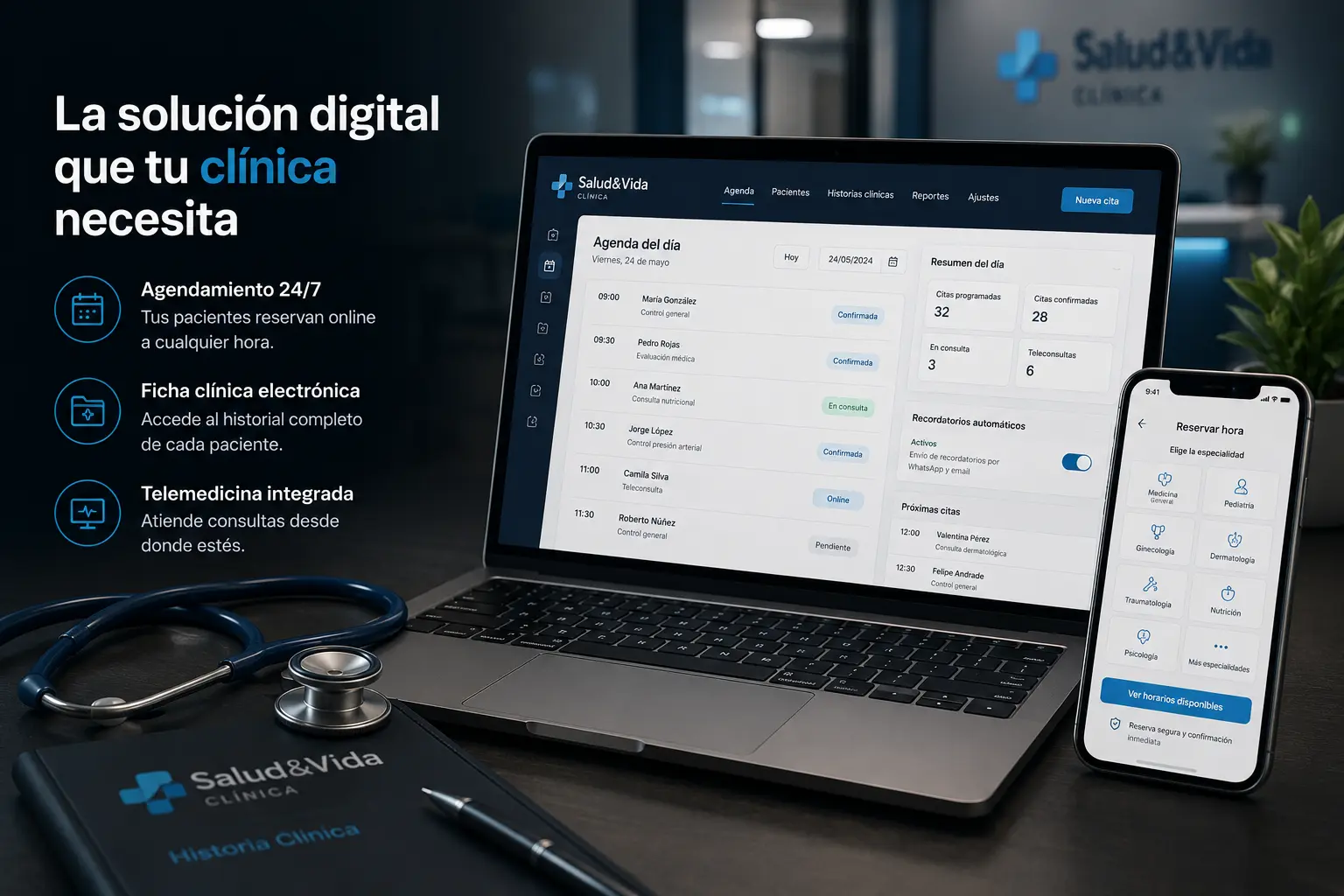 Páginas web para clínicas