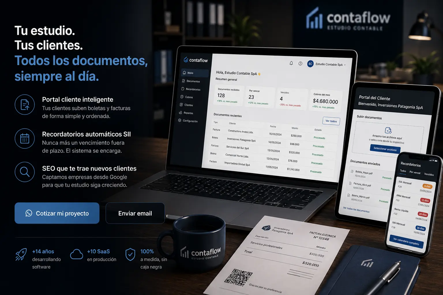 Páginas web para estudios contables