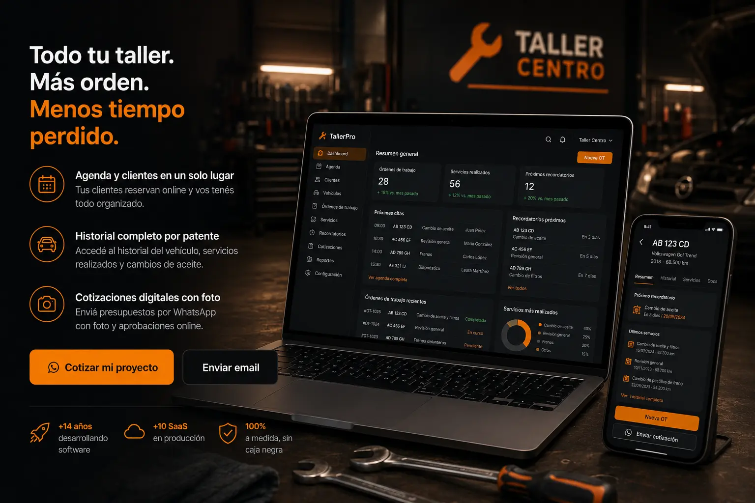Páginas web para talleres mecánicos