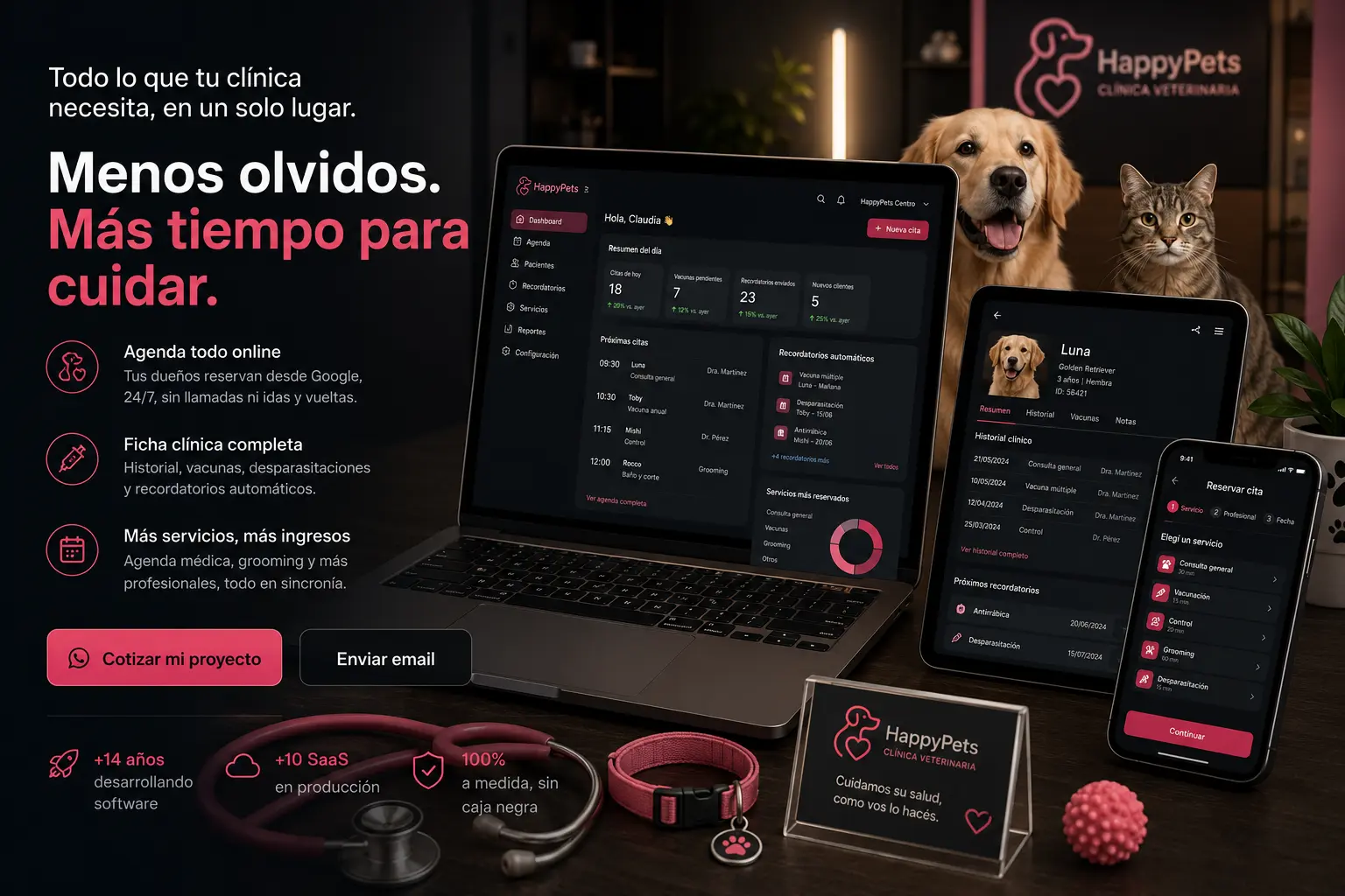 Páginas web para veterinarias